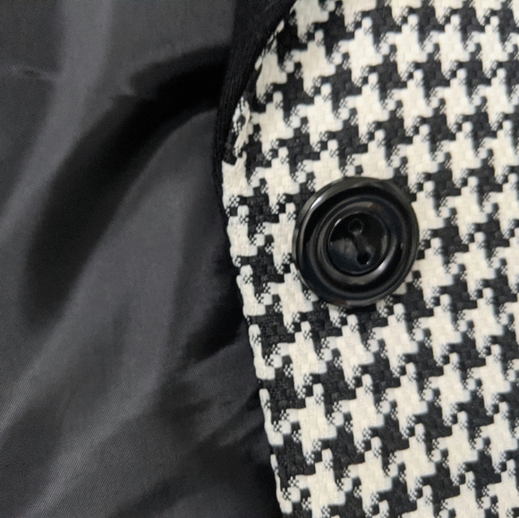 Tahari Arthur S Levine Houndstooth Jacket, sz XS - Picture 8 of 14